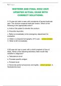 MIDTERM AND FINAL N582 2025  UPDATED ACTUAL EXAM WITH  CORRECT SOLUTIONS&period; 