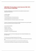 CEBS GBA 2 Practice Exam &vert; Latest Questions With 100&percnt;  Correct Answers &lpar;2025&sol;2026&rpar; 