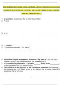 WGU D420 DISCRETE MATH  LOGIC  &vert; 2025-2026  LATEST UPDATED&vert;  ACTUAL EXAM  COMPLETE QUESTIONS AND ANSWERS &vert; 100&percnt; RATED CORRECT &vert; 100&percnt; VERFIED &vert; ALREADY GRADED A&plus;&vert;GET A