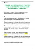 PSI LIFE&comma; ACCIDENT&comma; HEALTH PRACTICE  EXAM 2025 UPDATED ACTUAL EXAM  WITH CORRECT SOLUTIONS&period; 