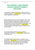 RICA SUBTEST 2 2025 UPDATED  ACTUAL EXAM WITH CORRECT  SOLUTIONS&period; 
