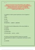   WESTCOAST EMT EXAM QUESTIONS AND CORRECT  ANSWERS&vert;ACCURATE ACTUAL EXAM WITH FREQUENTLY  TESTED QUESTIONS AND STUDY GUIDE&vert;700&plus;  QUESTIONS&vert;ALREADY GRADED A&plus;&vert;GUARANTEED  PASS&vert;LATEST UPDATE 2025 