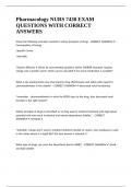 Pharmacology NURS 7430 EXAM QUESTIONS WITH CORRECT ANSWERS&period;