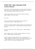 NURS 7430 - Quiz 4 Questions With Correct Answers&period;