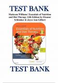 TEST BANK FOR WILLIAMS' ESSENTIALS OF NUTRITION AND DIET THERAPY&comma; 12TH EDITION BY ELEANOR SCHLENKER AND JOYCE ANN GILBERT