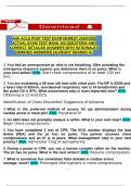 AHA ACLS POST TEST EXAM NEWEST 2024&sol;2025 ACTUAL EXAM TEST BANK 160 QUESTIONS AND CORRECT DETAILED ANSWERS WITH RATIONALES &lpar;VERIFIED ANSWERS&rpar; &vert;ALREADY GRADED A&plus;