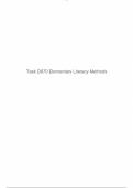 Task D670 Final Exam&colon; Elementary Literacy Methods Lesson Plan With Complete Solutions  2025&sol;2026