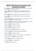 NMLS SAFE Examination with correct  solutions
