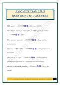 AVIONICS EXAM 2 2025 QUESTIONS AND ANSWERS