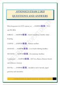 AVIONICS EXAM 2 2025 QUESTIONS AND ANSWERS