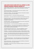 LADC EXAM STUDY GUIDE WITH ALL CORRECT & 100&percnt; VERIFIED ANSWERS &lpar;ALREADY GRADED A&plus;&rpar;