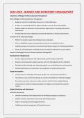 DLM ASCP - BUDGET AND INVENTORY MANAGEMENT