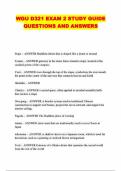 WGU D321 EXAM 2 STUDY GUIDE QUESTIONS AND ANSWERS