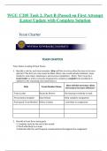 WGU C205 Task 2&comma; Part B &vert;Passed on First Attempt &vert;Latest Update with Complete Solution