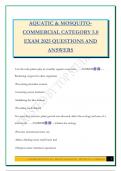 AQUATIC & MOSQUITO- COMMERCIAL CATEGORY 5&period;0 EXAM 2025 QUESTIONS AND ANSWERS