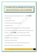 5&period;0 AQUATIC & MOSQUITO EXAM 2025 QUESTIONS AND ANSWERS