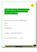 Review Guide For The Certified Diabetes  Educator Exam - 4th Edition 2025&sol;2026  Exam Questions and Answers &vert; A&plus; Score  Assured 
