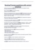 Nursing Process questions with correct  solutions 