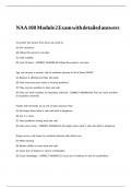 NAA 100 Module 2 Exam with detailed answers