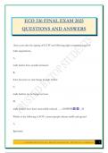 ECO 336 FINAL EXAM 2025 QUESTIONS AND ANSWERS