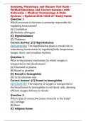 Anatomy&comma; Physiology&comma; and Disease Test Bank &ndash; Verified Questions and Correct Answers with Rationales &vert; Medical Terminology & Body Systems &vert; Updated 2025&sol;2026 A&plus; Study Guide
