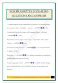 ECO 336 CHAPTER 11 EXAM 2025 QUESTIONS AND ANSWERS
