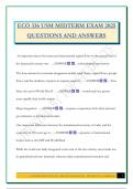 ECO 336 Exam Bundle 2025 Compilation &vert;Questions and Answers