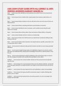 LADC EXAM STUDY GUIDE WITH ALL CORRECT & 100&percnt; VERIFIED ANSWERS&vert;ALREADY GRADED A&plus;
