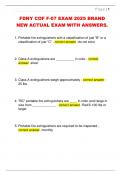 FDNY COF F-07 EXAM 2025 BRAND  NEW ACTUAL EXAM WITH ANSWERS&period; 