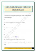 ECO 336 Exam Bundle 2025 Questions and Answers &vert; Verified 