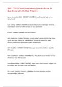 WGU D282 Cloud Foundations &lpar;Vocab&rpar; Exam 60 Questions with Verified Answers&comma;100&percnt;CORRECT