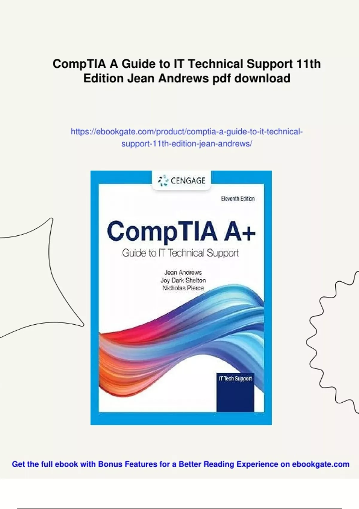 Summary CompTIA A Guide to IT Technical Support 11th Edition Jean ...