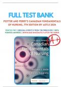 Test Bank For Potter and Perry's Canadian Fundamentals of Nursing&comma; 7th Edition by Astle &vert; 9780323870658 &vert; &vert;Chapter 1-49 &vert;All Chapters with Answers and Rationals
