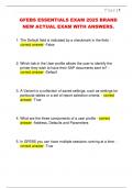 GFEBS ESSENTIALS EXAM 2025 BRAND  NEW ACTUAL EXAM WITH ANSWERS&period;