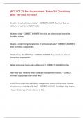 WGU C175 Pre-Assessment Exam 50 Questions with Verified Answers&comma;100&percnt;CORRECT