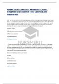 NBHWC REAL EXAM 2025 ANSWERS &ndash; LATEST  QUESTION AND ANSWER 100&percnt; VERIFIED &lpar;300  QUESTIONS&rpar;