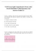 VATI Green Light Comprehensive Forms A&comma;B&comma;C EXAM 2025&sol;2026 Verified Questions And Answers Graded A&plus;