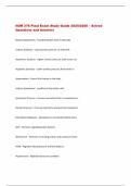 NUR 376 Final Exam Study Guide 2025&sol;2026 &ndash; Solved  Questions and Answers 