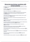 AP Psych 2025 QUESTIONS WITH CORRECT ANSWERS