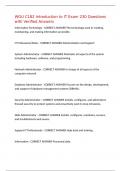WGU C182 Introduction to IT Exam 230 Questions with Verified Answers&comma;100&percnt;CORRECT