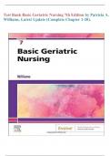 Test Bank Basic Geriatric Nursing 7th Edition by Patricia A&period; Williams&period; Latest Update &lpar;Complete Chapter 1-20&rpar;&period;
