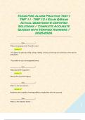 Texas Fire Alarm Practice Test &lpar;- TMF 11 - TMF 12 -&rpar; Exam Q-Bank Actual Questions & Certified Solutions &sol; Complete Accurate Quizzes with Verified Answers &sol; 2025-2026&period;  