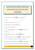ELLIS LIFEGUARD Exam Bundle 2025 &vert;Questions and Answers&vert; Revised 