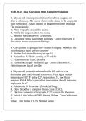 NUR 3112 Final Questions With Complete Solutions