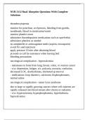NUR 3112 final- blueprint Questions With Complete Solutions