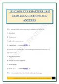 IAHCSMM CER CHAPTERS 11&12 EXAM 2025 QUESTIONS AND ANSWERS