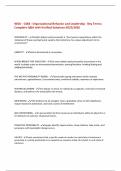 WGU - C484 - Organizational Behavior and Leadership - Key Terms&colon;  Complete Q&A with Verified Solutions-2025&sol;2026