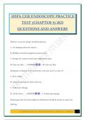 HSPA CER ENDOSCOPE PRACTICE TEST &lpar;CHAPTER 4&rpar; 2025 QUESTIONS AND ANSWERS