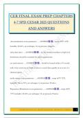 CER FINAL EXAM PREP CHAPTERS 4-7 SPD CESAR 2025 QUESTIONS AND ANSWERS