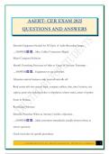 AAERT- CER EXAM 2025 QUESTIONS AND ANSWERS